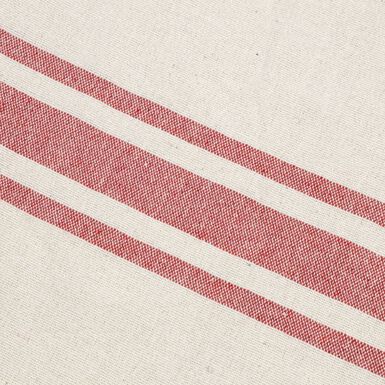 Bolso de algodón con rayas rojas Niza 45x45x15cm