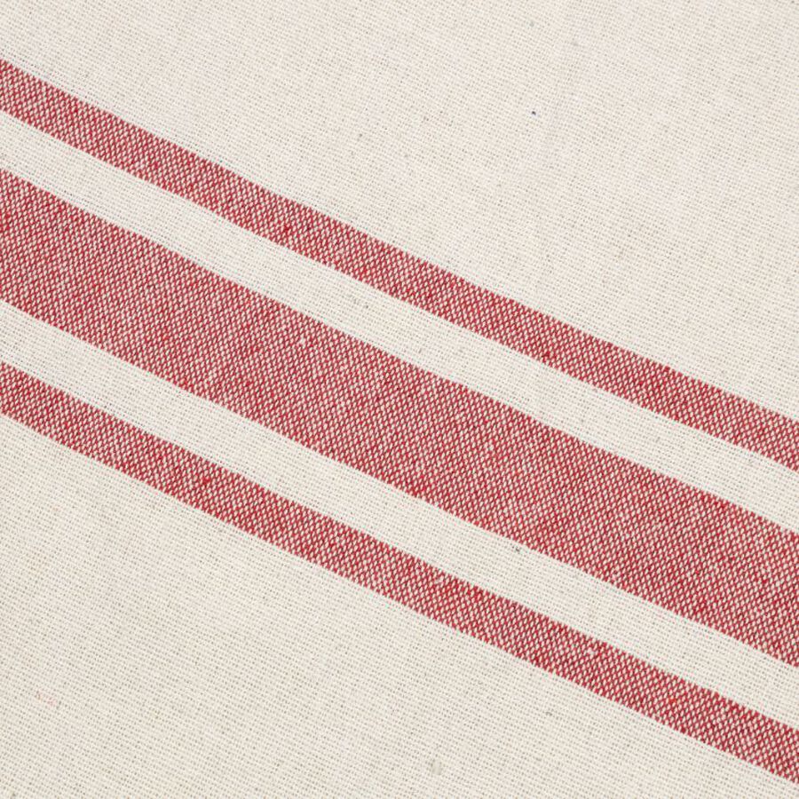 Bolso de algodón con rayas rojas Niza 45x45x15cm