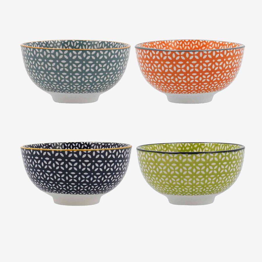 Set de 4 boles de porcelana Okinawa &Oslash;11cm