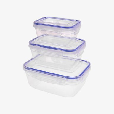 Set de 3 t&aacute;pers de pl&aacute;stico herm&eacute;ticos 40/80/140cl