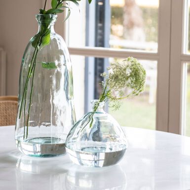 Jarrón de vidrio reciclado Eris Ø20x23cm