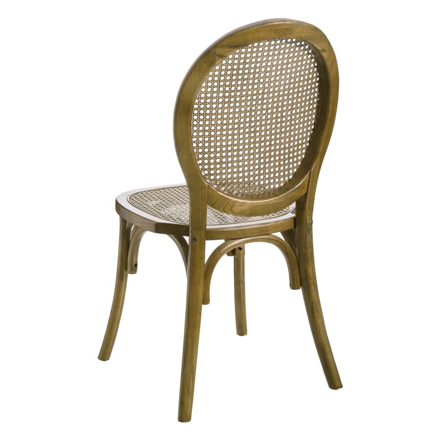 Silla de comedor de madera de olmo 45x42x94cm