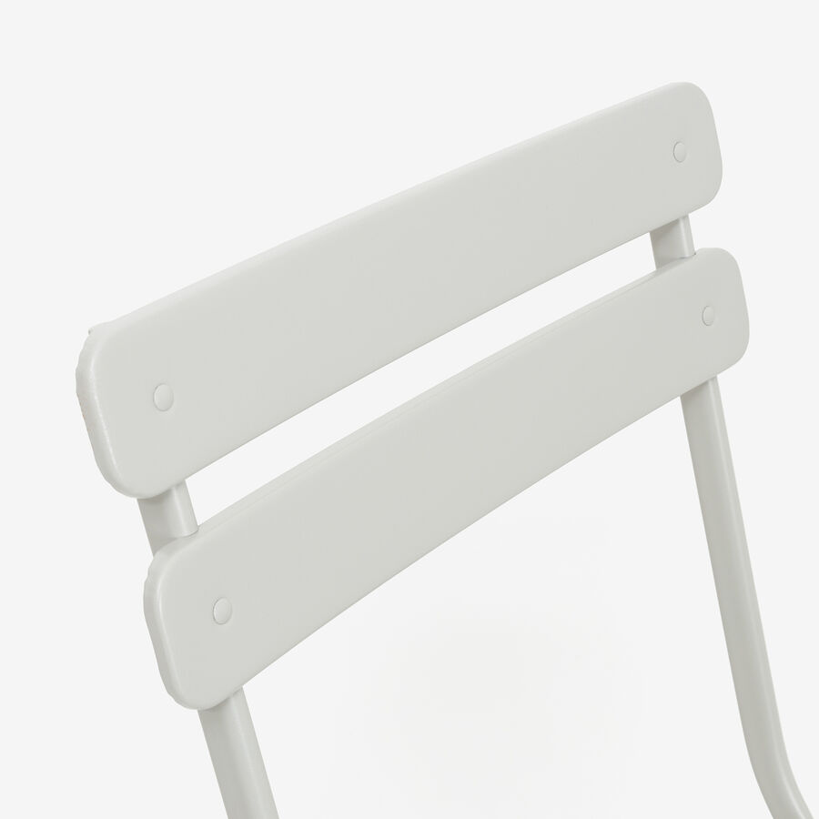 Silla de jardín plegable de metal gris Bistro 40x38x90cm