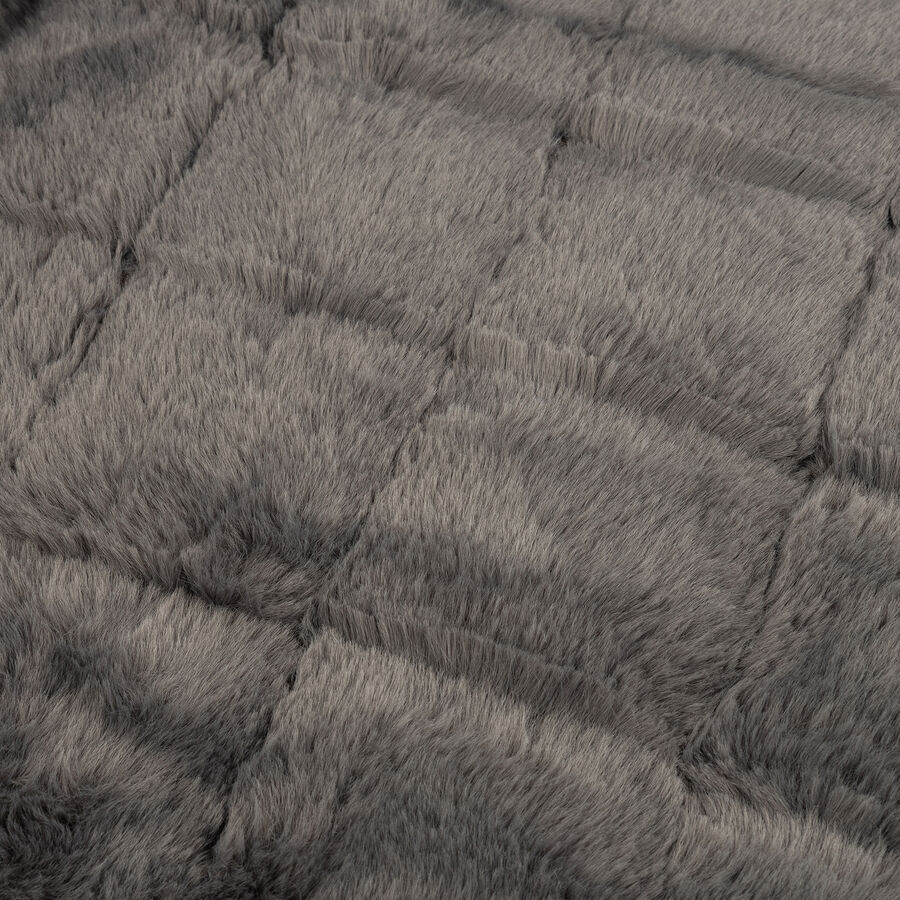 Manta de pelo suave gris Nuuk 130x150cm