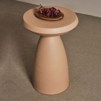 Mesa auxiliar de acero Varmo Ø30x47cm Clau&Chloe