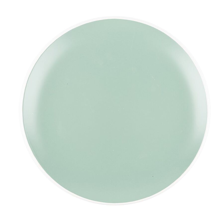 Plato llano de gres en varios colores