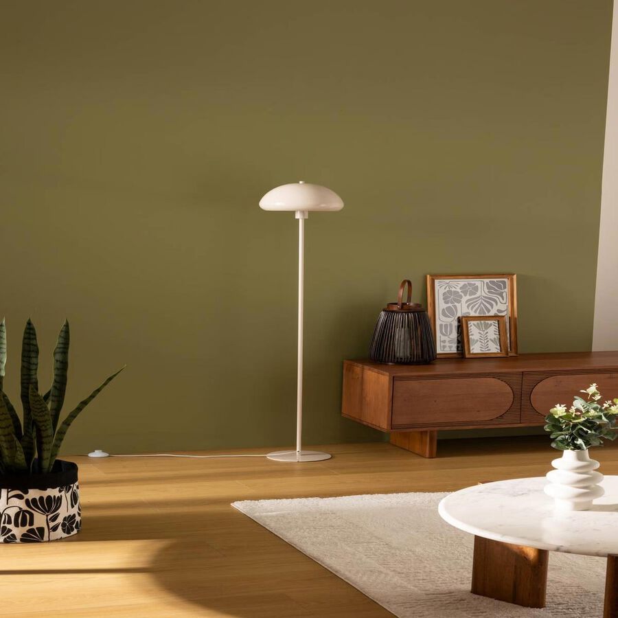 L&aacute;mpara de pie Savio beige 140cm