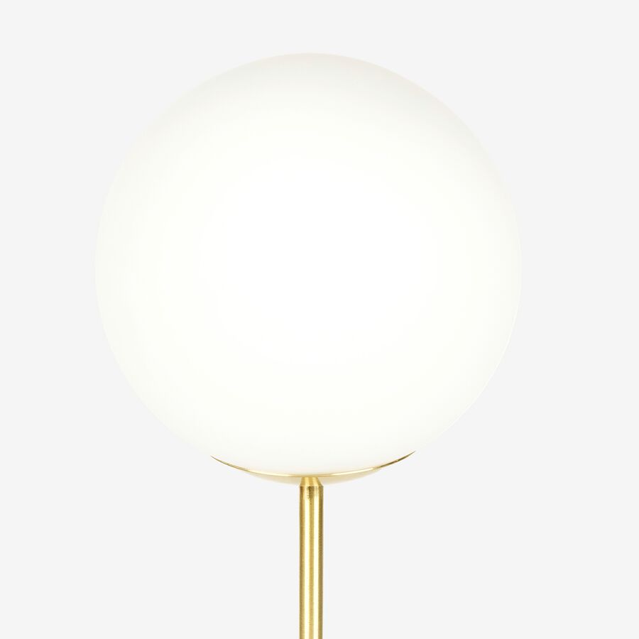 L&aacute;mpara mesa de metal dorada Katia 43cm