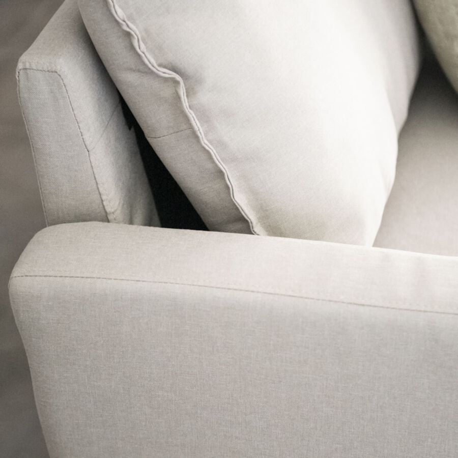 Sof&aacute; de 2 plazas beige Padua 178x84,5x83cm