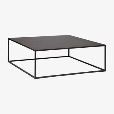 Mesa de centro negra de metal Ceyra 100x100cm