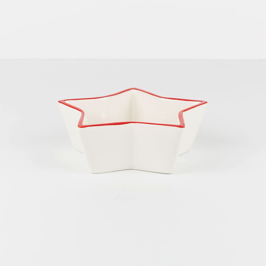 Bol de cerámica estrella Santa Claus 18cm