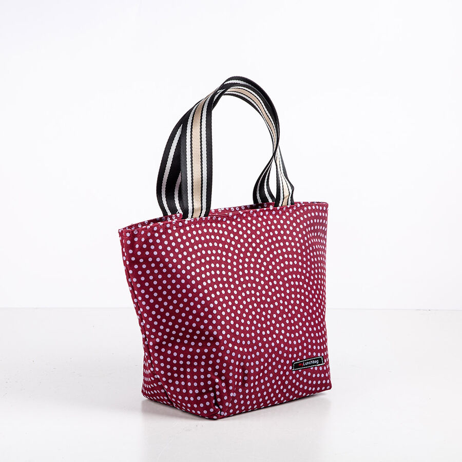 Bolsa lunch bag burdeos Dots Iris