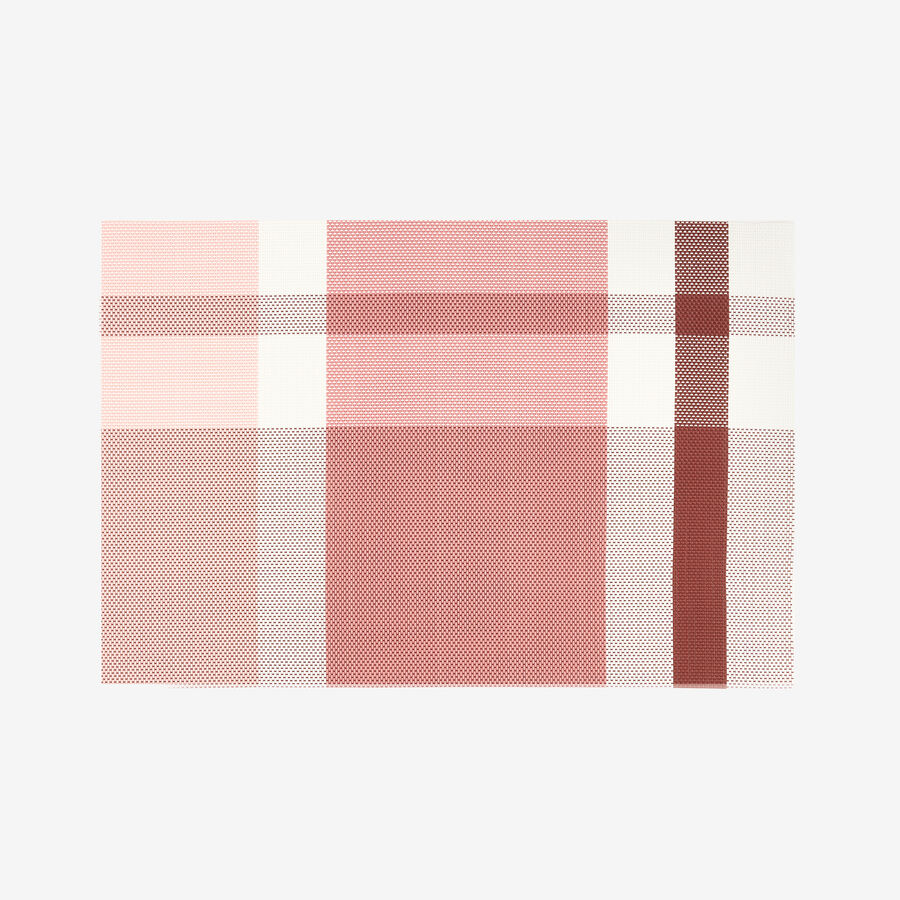 Mantel individual cuadros rojo 45x30cm