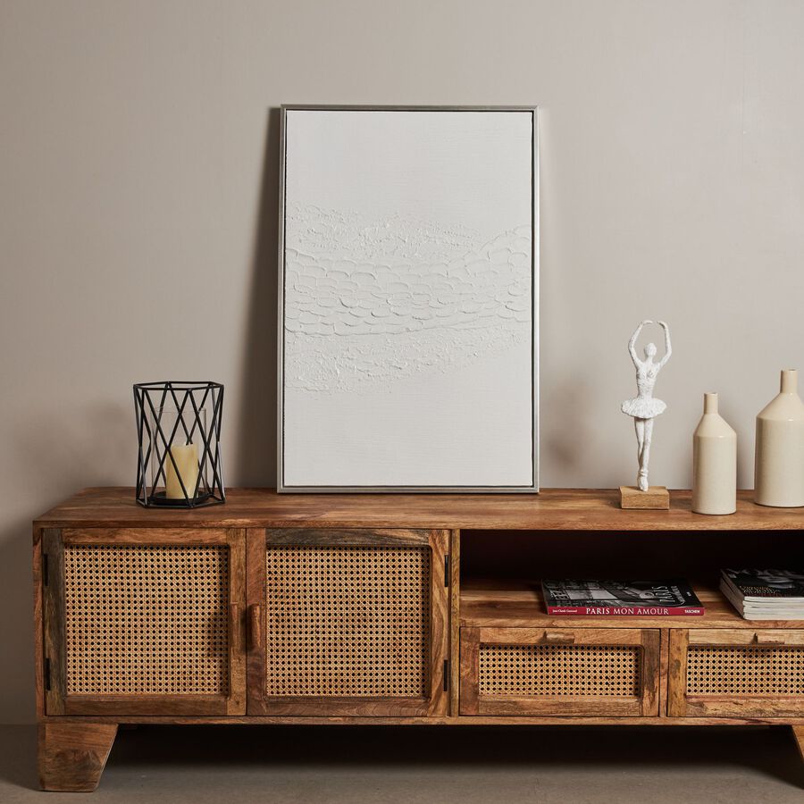 Cuadro con marco plateado Centro Sondal 60x90cm