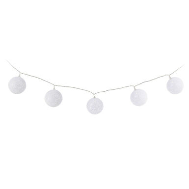 Guirnalda LED de 10 bolas con bateria 165cm