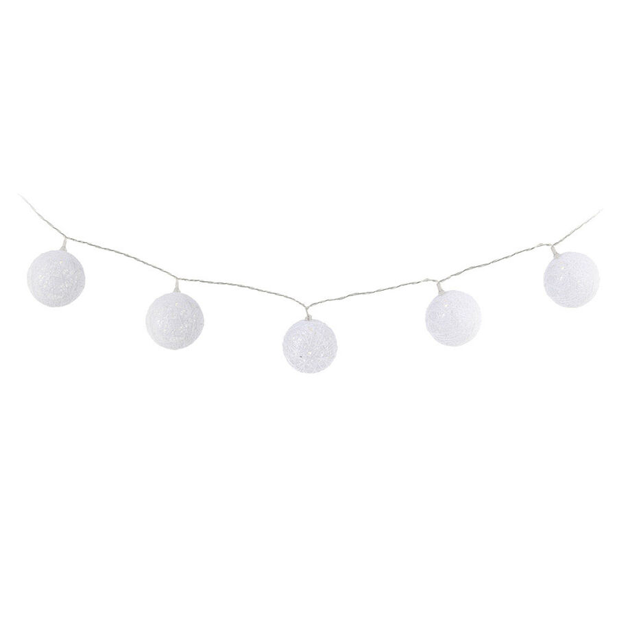 Guirnalda LED de 10 bolas con bateria 165cm