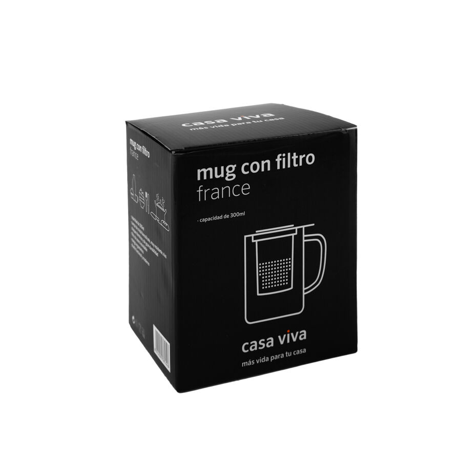 Taza con filtro de cristal France