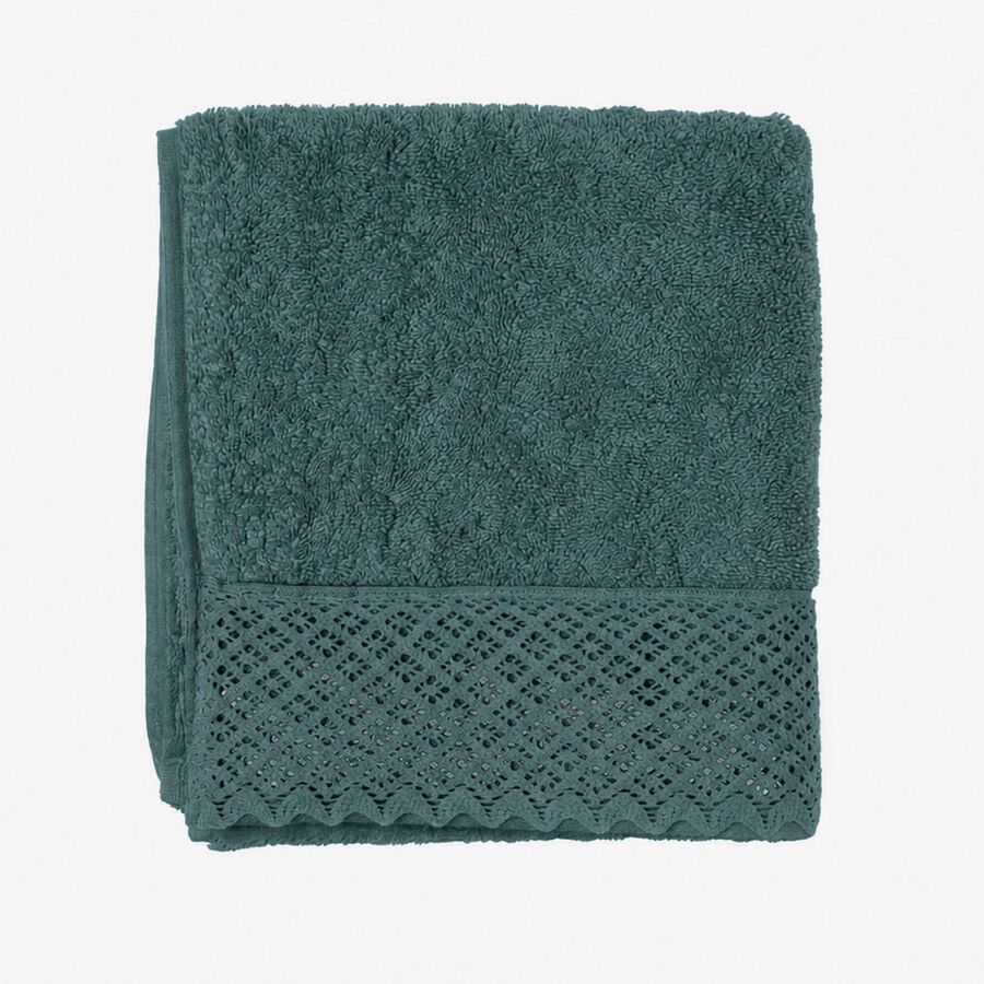 Toalla de ba&ntilde;o de algod&oacute;n 100% verde Nido 100x150cm - 500 g/m&sup2;