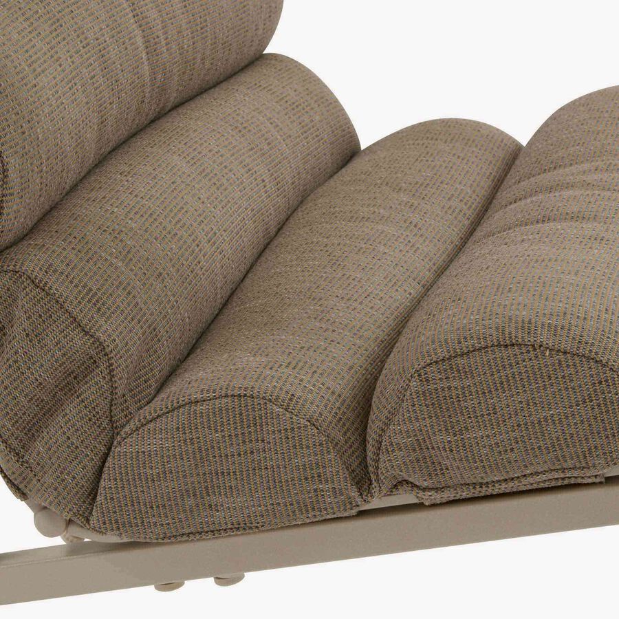 Conjunto de jard&iacute;n para 4 personas de acero crema Solani