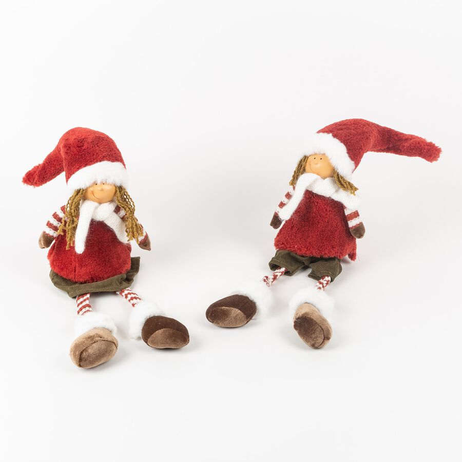 Muñeco de Navidad sentado gorro 67cm en varios modelos