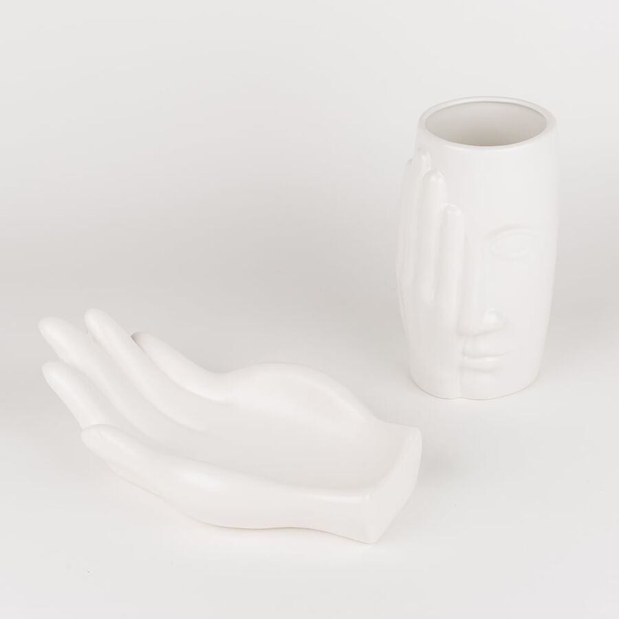 Jarrón de cerámica Lola Visage 20cm Clau&Chloe