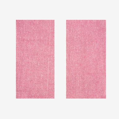 Set de 2 servilletas de algod&oacute;n rojas Modena 43x43cm