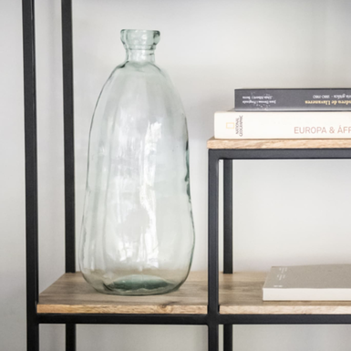 Jarrón de vidrio reciclado Ø22x51cm