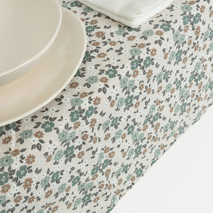 Mantel de algod&oacute;n reciclado azul Alba 135x200cm