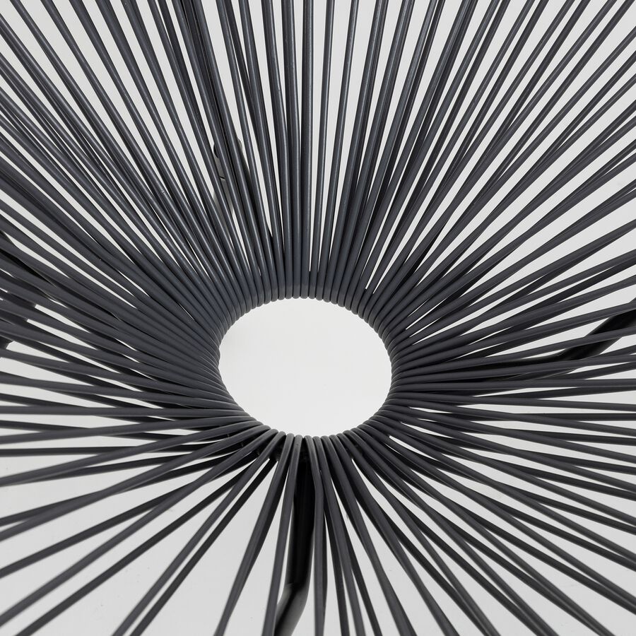 Silla de exterior gris de acero Acapulco 56x72x88cm