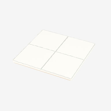 Salvamantel de cer&aacute;mica blanco 20x20cm