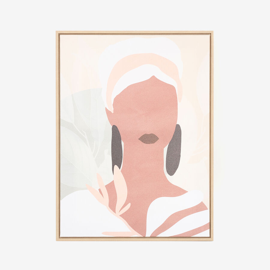 Cuadro con marco y cristal Jahzara 45x60cm