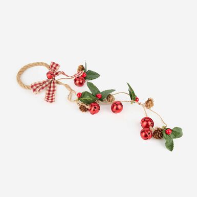 Guirnalda con cascabeles rojos 50cm