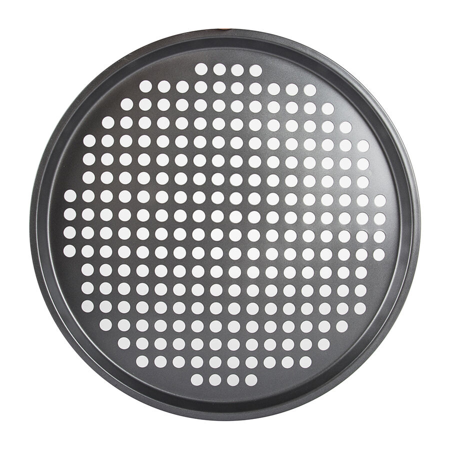 Bandeja de horno perforada para pizza de acero Ø32cm