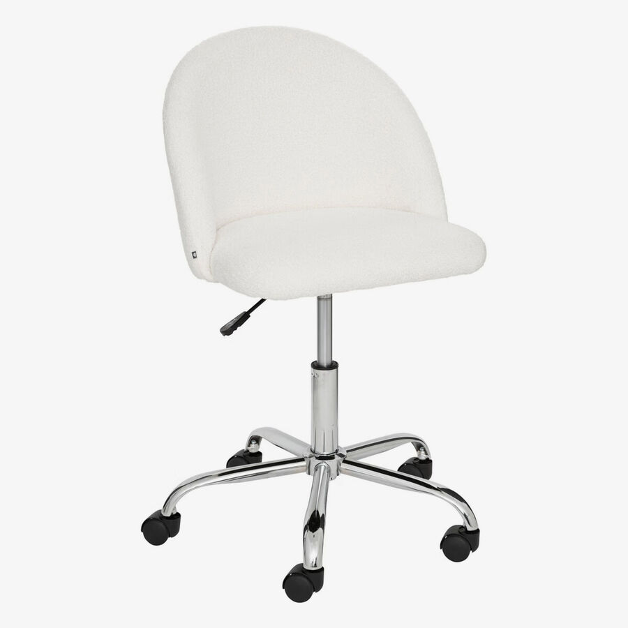 Silla de escritorio blanca de rizo Giren 