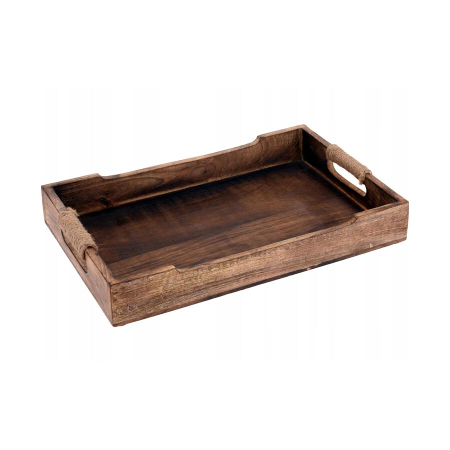 Bandeja para servir de madera de mango Zena 39x26x7cm
