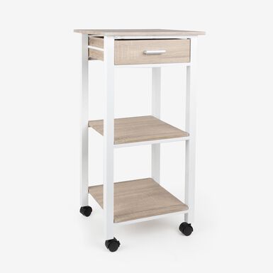 Carro de ba&ntilde;o de madera Urias 42x37x81cm