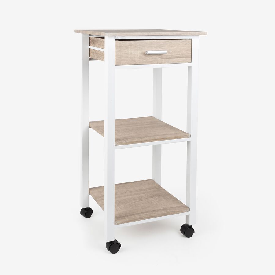 Carro de ba&ntilde;o de madera Urias 42x37x81cm