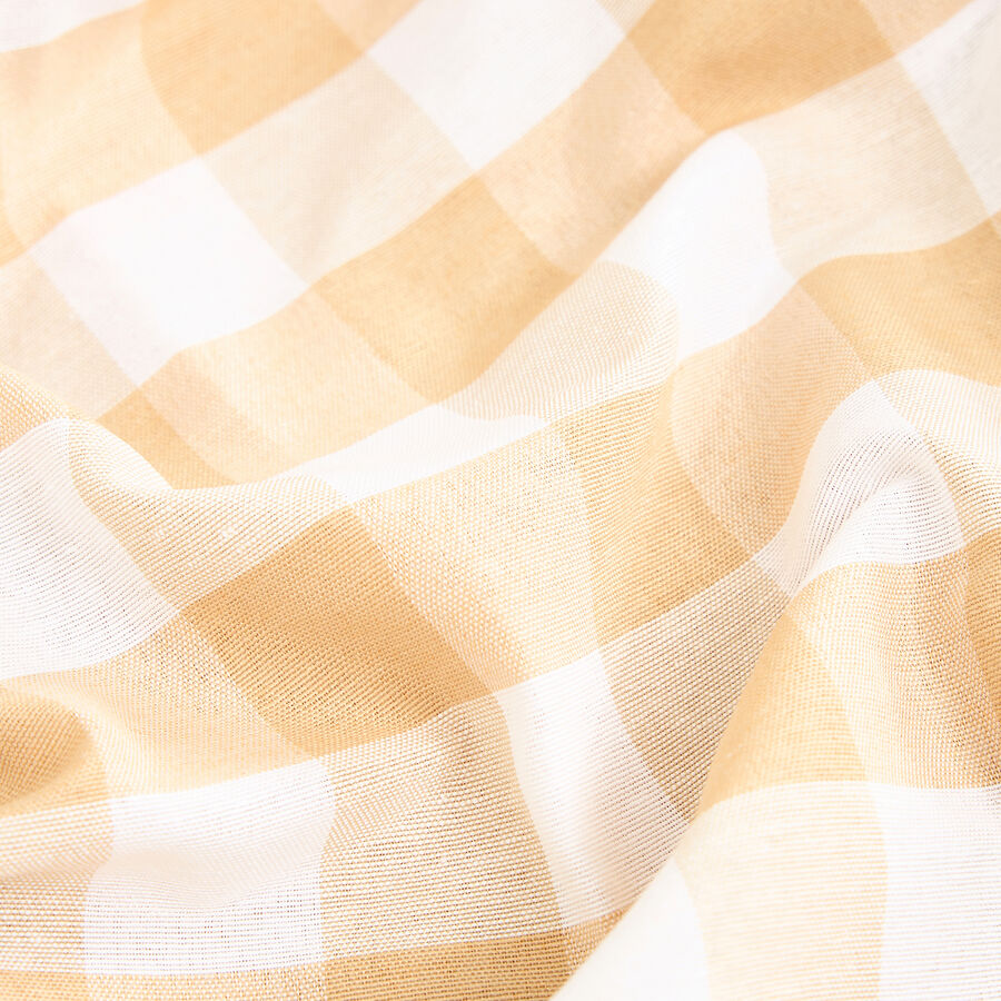 Mantel beige Vichy 140x200cm