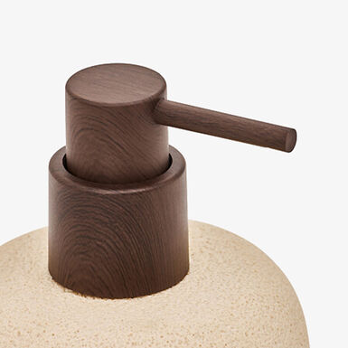 Dosificador de jab&oacute;n beige Elia 290ml