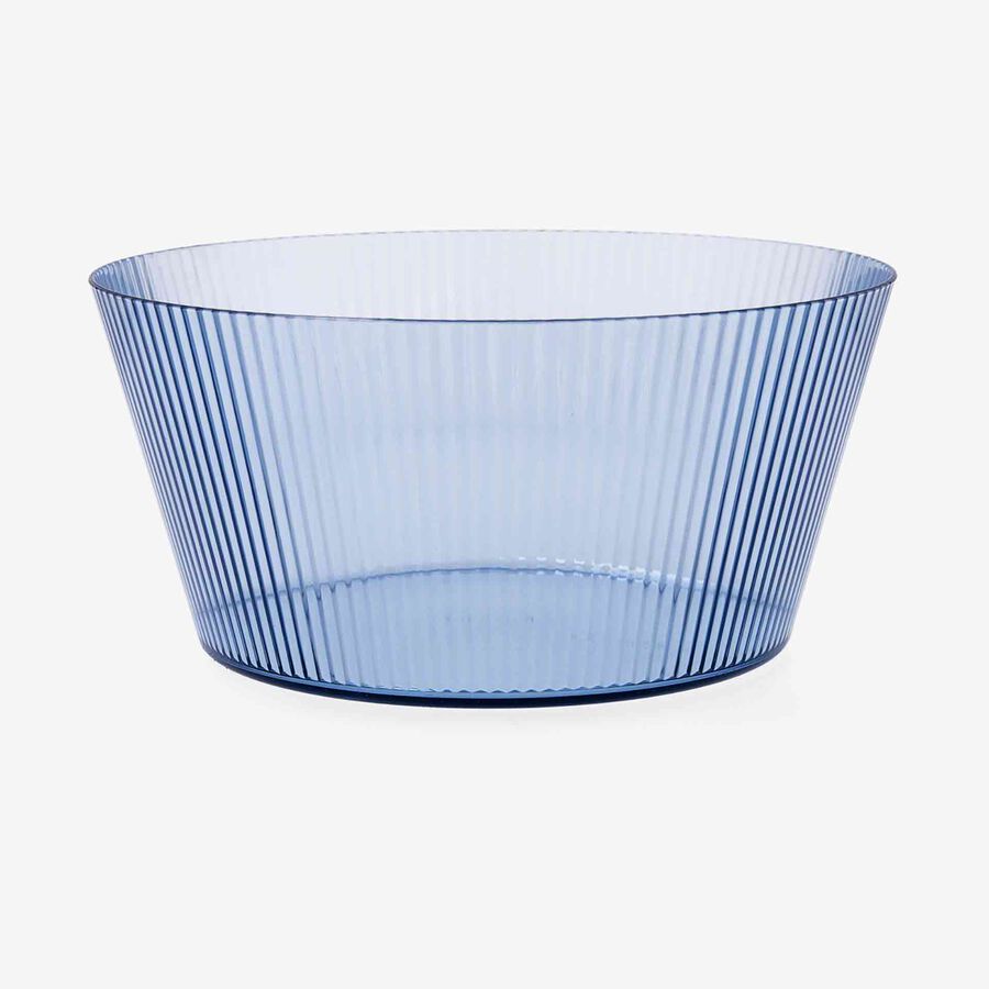 Ensaladera de pl&aacute;stico azul Solara &Oslash;25cm