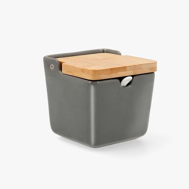 Azucarero de ceramica gris TuyYo 10x10