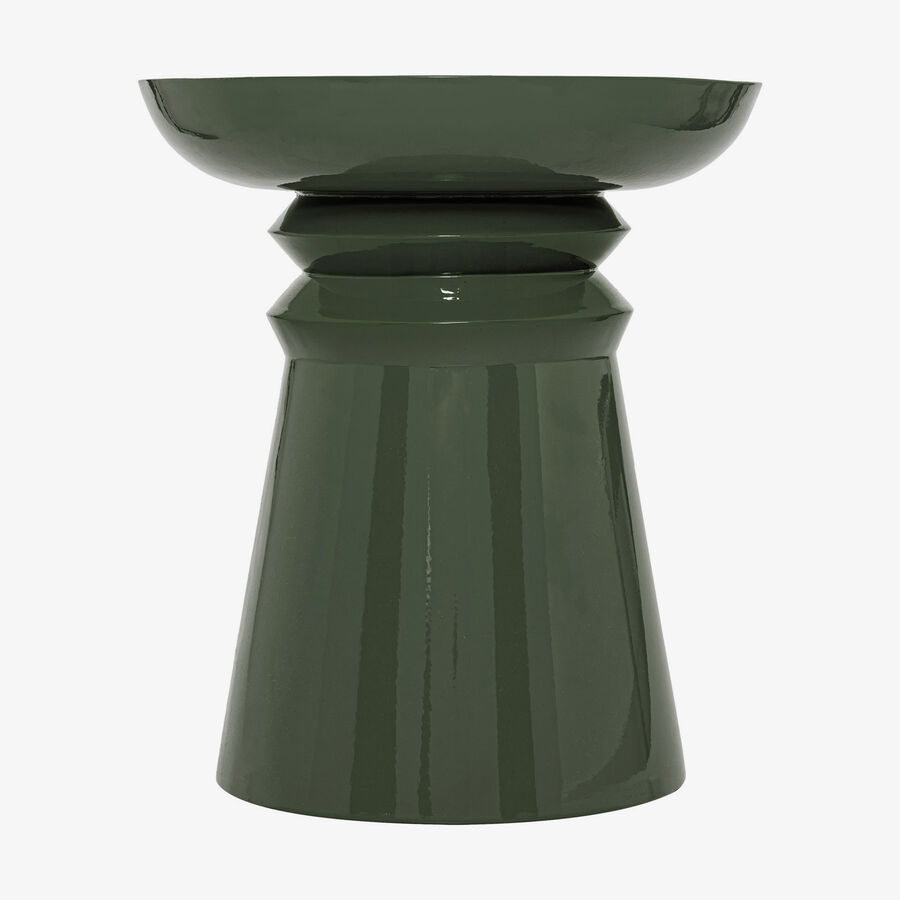 Mesa auxiliar de metal verde Totem &Oslash;38cm
