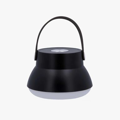 Lampara de mesa de metal negra 2 en 1 usb Nora