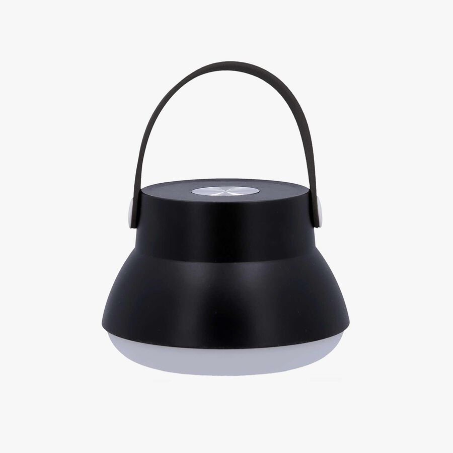 Lampara de mesa de metal negra 2 en 1 usb Nora