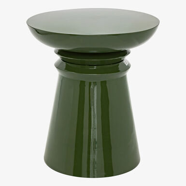 Mesa auxiliar de metal verde Totem &Oslash;38cm