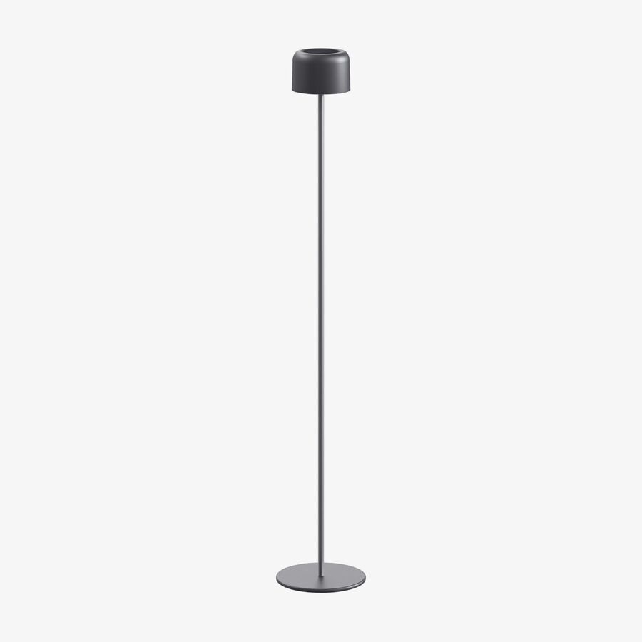 Lampara de pie solar para jard&iacute;n grafito Boltek &Oslash;20x120cm