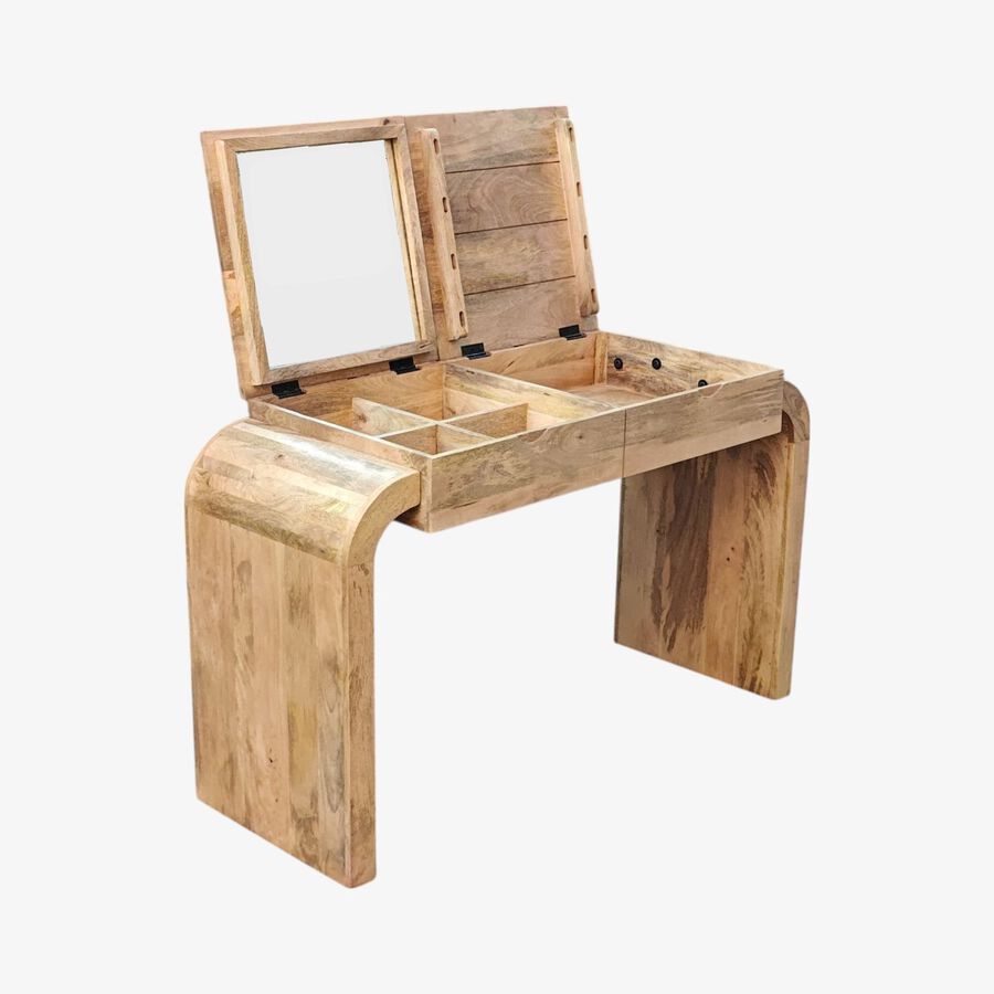 Escritorio de madera de mango Ilan 130x50x80cm Clau&Chloe