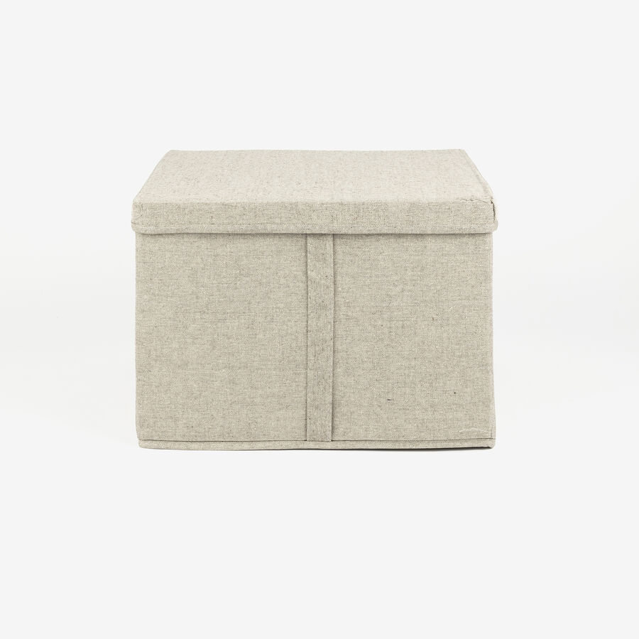 Caja organizadora gris Sleek 35x31x25cm