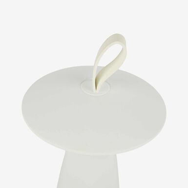 Lampara de mesa USB blanca
