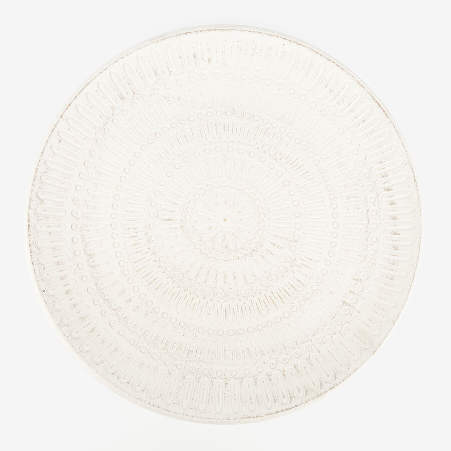 Centro de mesa de madera beige Ø39,5cm